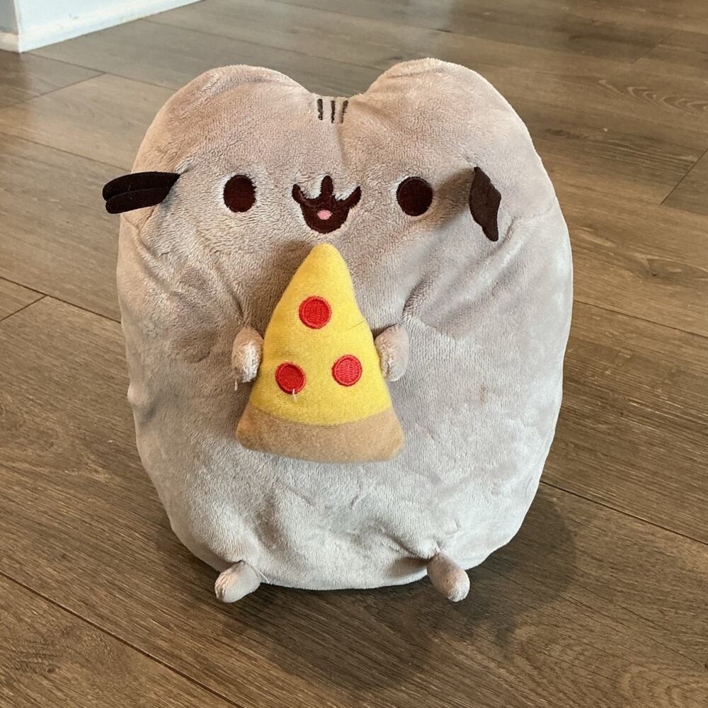 GUND Pusheen Snackables with Pizza Plush Stuffed Animal Cat Medium Size 9 Inch
